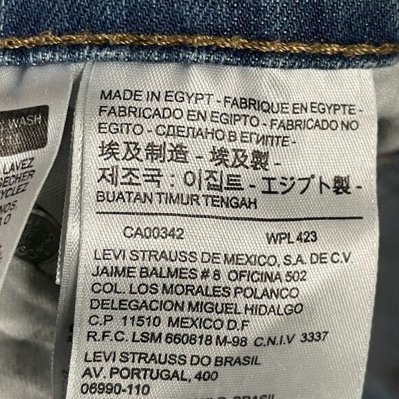 Levis Jeans Mens 32x34 (Fits 31x32) Blue 511 Slim Fit Light Wash Denim Stretch - Picture 3 of 16